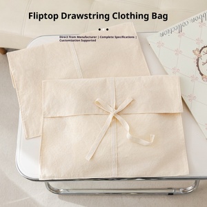 Bolsa de Regalo de Algodón Ecológica, Estilo Minimalista INS, Bolsa de Embalaje de Ropa de Alta Calidad, Bolsa de Almacenamiento a Prueba de Polvo para Prendas - Product Image 3