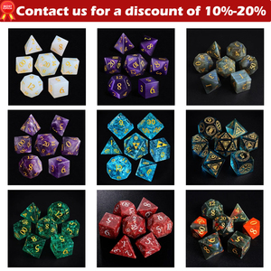 Dados Poliédricos Misteriosos Sorpresa de Fábrica con MOQ Bajo, Hechos a Mano, 7 Piezas, Mini Piedras Preciosas Naturales, Personalizables para Juegos de Rol DND - Product Image 2