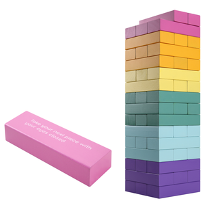 54 piezas de bloques de madera de colores - Product Image 2