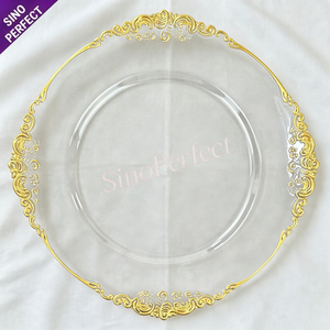 <span class=keywords><strong>Assiette</strong></span> de présentation <span class=keywords><strong>octogonale</strong></span> <span class=keywords><strong>blanche</strong></span> tendance avec bordure en bambou doré, en plastique géométrique, pour mariage, banquet, restaurant, fête, décoration de table - Product Image 4