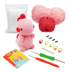 Set di animali da cucito a mano all'uncinetto per filati per maglieria per adulti e bambini, altro ricamo, forniture per cucire utilizzabili - Product Image 1