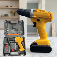 Lithium électrique Cordless Lithium Electric Drill 21v perceuse à main à deux vitesses Home Improvement ensemble d'outils comple