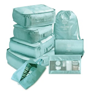 Travel Organizer Set 8-Piece Grey Multifunctional <b>Storage</b> Bags For <b>Clothes</b> And Travel Items - Product Image 2