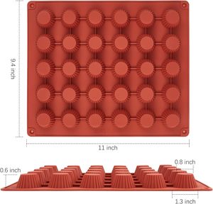 Moule à bonbons au <span class=keywords><strong>chocolat</strong></span> à 30 cavités Moule à beurre d'arachide Moules en silicone pour <span class=keywords><strong>chocolat</strong></span> <span class=keywords><strong>Jello</strong></span> et cordial - Product Image 2