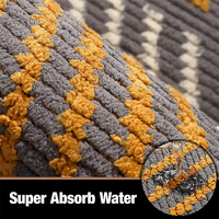 Tapis de porte d'intérieur lavable tapis de porte d'entrée tapis de porte d'entrée antidérapant absorbant l'eau paillasson pour chiens