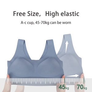 Alta calidad <span class=keywords><strong>talla</strong></span> única sin rastro corte láser sin costuras Jelly Sleep Yoga acolchado tubo superior sujetador camiseta para damas sujetador para mujeres - Product Image 4