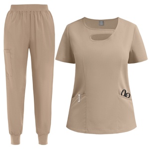 Uniforme Médico Unisex Europeo de Talla Grande para Doctor/Enfermera, Traje para Quirófano, Modelo M-42070, Tela Dobby, Bata Blanca - Product Image 4