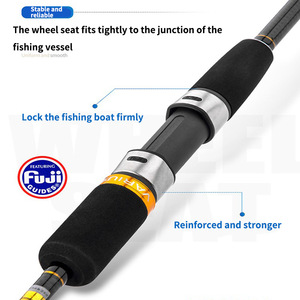 Caña de Pescar Ryobi Varius 3.5M Ligera para Pesca en Mar y Embarcaciones, 150-300g, Agua Salada, Acción Media Lenta, Guías SIC - Product Image 3