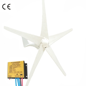 กังหันลมคุณภาพสูง 100W 200W 300W 400W 12v 24V แบบแนวนอน 5 ใบพัด เครื่องกำเนิดไฟฟ้าพลังงานลมสำหรับบ้าน S Wind 100w 200W 300w 40 - Product Image 1