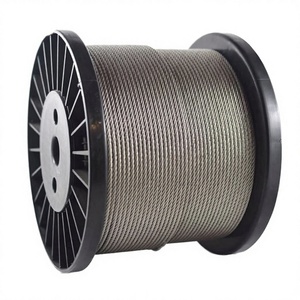 ลวดสลิงเหล็กชุบสังกะสีแกนเหล็กกล้าแบบเย็นขนาด 6x12+7FC (มาตรฐาน EN) สำหรับงานมัดรวมสำหรับการประมง / บริการเชื่อมและดัด - Product Image 1