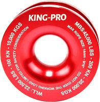 KING-PRO 45000 Lbs Aluminum Alloy Winch Snatch Recovery Ring ATV/UTV/SUV/Truck Off-Road Emergency Tool Soft Shackle Pulley