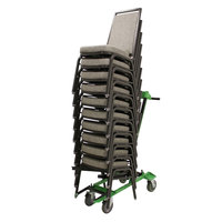 Chaise empilée en métal de luxe moderne pour banquets, auditoriums, églises, hôtels, théâtres