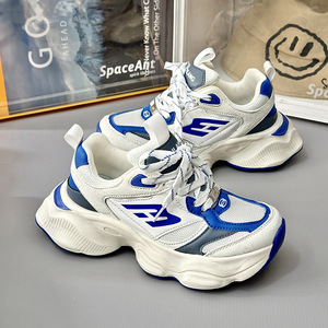 Người Đàn Ông Của Thiết Kế Chunky Nền Tảng Sneakers Biểu Tượng Tùy Chỉnh Lưới Thoáng Khí Cao Su Đế Ren-up Cho Đi Bộ Giản Dị Mùa Xuân Mùa Đông - Product Image 4