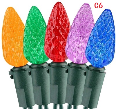 Рождественская светодиодная гирлянда Hongshun, наружная атмосферная уличная гирлянда C6/C9 для патио, вечеринки, дома, двора, свадебной вечеринки