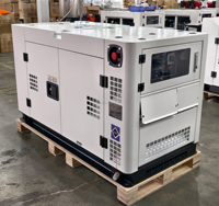 Groupe électrogène diesel personnalisé AVR super silencieux à démarrage électrique 10KW 12KW 15KW 18KW 19KW 20KW avec système de chauffage et option ATS