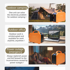 Station d'alimentation portable 200W UPS, onduleur à onde sinusoïdale pure, batterie au plomb-acide, panneau solaire, allume-cigare de voiture, onduleur solaire - Product Image 2