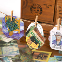 Simno 4 Styles Vintage Suitcase Ephemera Material Pack 115+ Pcs Scrapbook Kit Paper Stickers for DIY Journal Collage