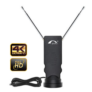 Mini antenne TV numérique UHF HDTV intérieure, antenne DVB 5dBi, antenne de télévision numérique télescopique, qualité de signal améliorée - Product Image 1