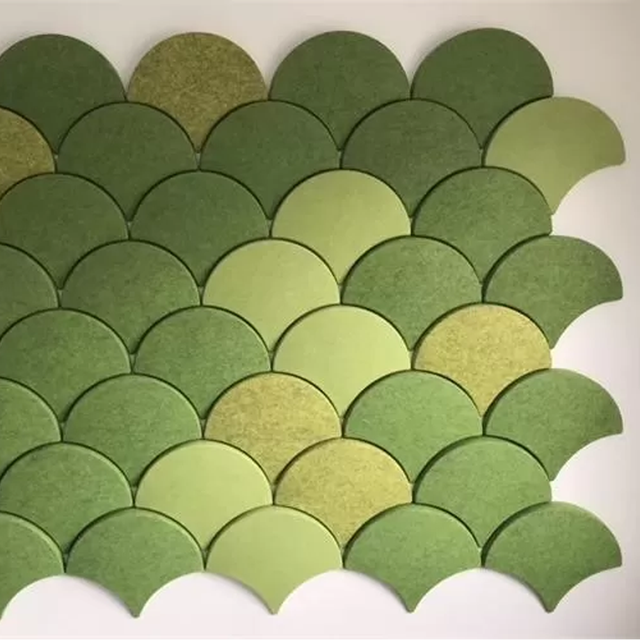 Green Fireproofing Soundproof Fabric Acoustic Panels for Cinema Fabric Wrapped Recording Room Acoustic Panels
