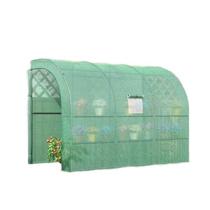 Invernadero tipo Lean To para jardín pequeño, invernadero de pared con puerta de malla, para montar en pared, refugio para plantas, desde almacén de EE. UU. - Product Image 1