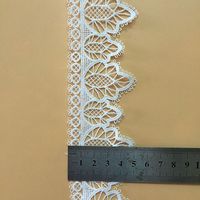 Dentelle Guipure Personnalisée Écologique Vintage Sexy en Fibre de Lait Non Élastique Noire et Blanche pour Vêtements, Chaussures et Sacs pour Femmes