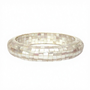 Mother Pearl <b>Bracelet</b> Women Girls Eco-Friendly Handmade Durable Modern <b>Love</b> Customizable Size Daily Use Global Exports Christmas - Product Image 3