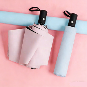<span class=keywords><strong>Parapluie</strong></span> pliable automatique BSBH OEM avec logo personnalisé, 8 baleines renforcées, revêtement noir, protection solaire, avec emballage - Product Image 3