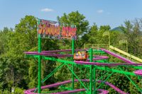 Manège familial rotatif en forme de souris, mini-roller coaster pour enfants et adultes, parc d'attractions