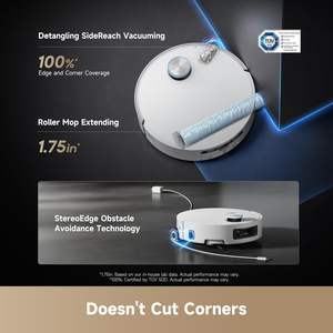 Dreame Aqua 10 ذكي ، من نوع Dreame Aqua 10 ، تنظيف حافة فلتر HEPA ، التخلص من الأوساخ تلقائيًا ، رفع فرشاة متعددة ، تنظيف حافة فلتر HEPA - Product Image 4