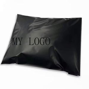 Custom Black LOGO Shipping Mailer Biodegradable Strong Adhesive Mailing <b>Bag</b> for <b>Clothing</b> - Product Image 2