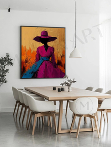 Portrait Modern Still Life Painting Oil Painting Large Size Hand-painted Wholesale Minimalist Handmade 3D Texture Wall Art - Product Image 3