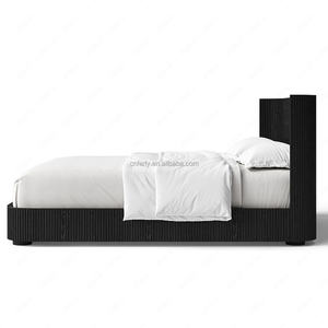 Ferly Luxueus Houten Bedframe Queen Size Beauty Bed Voor Luxe Slaapkamermeubilair Sets Eigentijds Eiken Design - Product Image 3