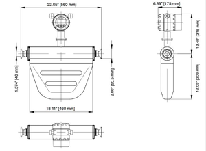 เครื่องวัดการไหลแบบคอริโอลิส รุ่น F-Series ของ Motion รุ่น F025/F050/F100/F200/F300 DN6-DN50 หน้าแปลนสแตนเลส สำหรับวัดการไหลของก๊าซ/ของเหลวแบบมวล - Product Image 4