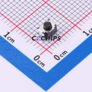 HX TS35CB 100gf Tactile Switch SMD-3P,4.5x2.6mm Switch Single Pole Single Throw Round Button 1N Horizontal Mount - Product Image 1