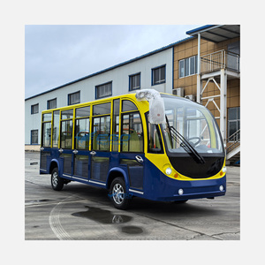 Autobús Turístico Eléctrico EGO de 14 Pasajeros con Estructura de Acero Cerrada y Batería de Plomo-Ácido para Uso en Parques, Exposiciones y Bodas - Product Image 1