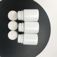 30ml HDPE Tablette blanche Médecine Bouteille en plastique pharmaceutique Pilule Bouteille 30cc Capsule Emballage Bouteille