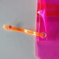 Pochette de maillot de bain en PVC rose transparent écologique, sac de voyage en plastique écologique pour maillot de bain, étui de protection pour maillot de bain