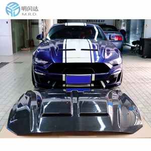 MRD cappuccio in fibra di carbonio per Ford Mustang 2015 2023 <span class=keywords><strong>Super</strong></span> serpente cappuccio in vera fibra di carbonio stile regolare - Product Image 3
