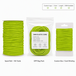 Cordon de <span class=keywords><strong>macramé</strong></span> tressé élastique haute ténacité 3mm 144 yards pour la confection de bijoux, bracelets, colliers, attaches pour cheveux, artisanat d'amitié, <span class=keywords><strong>bobine</strong></span> en vrac - Product Image 5