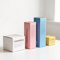 Boîte en papier biodégradable pour produits cosmétiques écologiques avec logo personnalisé, encre à base de soja, pour rouge à lèvres, lotion, crème pour le visage, vernis à ongles, huile