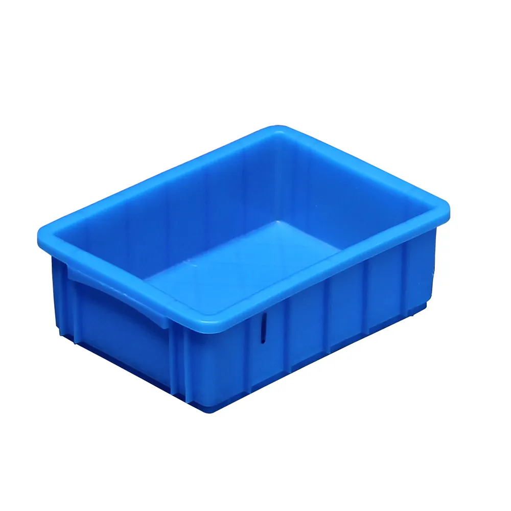 कस्टम उच्च गुणवत्ता वाले औद्योगिक प्लास्टिक कंटेनर गोदाम भंडारण टोकरे स्टैकेबल टर्नओवर बॉक्स प्लास्टिक टोकरे