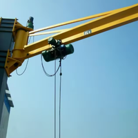 Pont roulant léger à poutre en I pour levage rapide 250kg 500kg 1t 2t 3t 5t, grue à flèche murale intérieure pour entrepôt et atelier