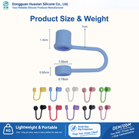 Embouts de pailles en silicone réutilisables sans BPA de 8 mm, accessoires portables pour bar et boissons avec couvercles anti-poussière
