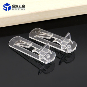 Shengyuan Plastic Shelf Clip Bracket Transparent Round Head Easy Installation Furniture Cabinet Support - Product Image 1