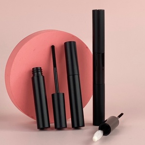Mascara double usage Sujiang avec logo personnalisé, brosses grande et petite, <span class=keywords><strong>tube</strong></span> pour brosse à sourcils, emballage cosmétique en plastique - Product Image 4
