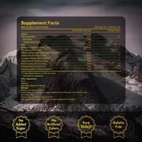 Complément Alimentaire Gommes de Shilajit Naturel de l'Himalaya OEM/ODM – Antioxydant, Sans Gluten, Soutien Immunitaire pour Soulager la Fatigue