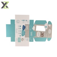 Boîte d'expédition en carton ondulé transparente à assembler soi-même, personnalisable, pour un kit de tricot pour enfant en cadeau