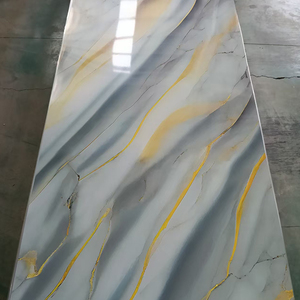 Panel de Pared de Arte en Piedra Personalizado, Efecto Brillante de Lujo, Pintura UV Brillante, Panel de Mármol de <span class=keywords><strong>PVC</strong></span> - Product Image 6