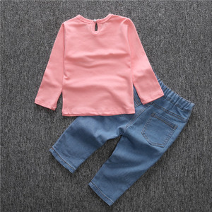 Conjuntos de Ropa para Bebés Niñas al por Mayor: Camisas y Jeans Color Mostaza - Product Image 3