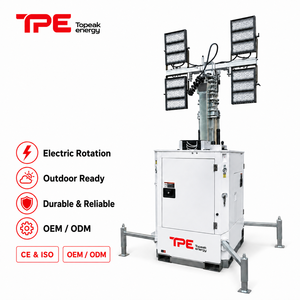 Torre de Iluminación LED de 9m de Altura, 2000w, con Certificación CE/ISO9001, para Campamentos y Eventos al Aire Libre, TPE-C6P, Es una Luz Potente - Product Image 1